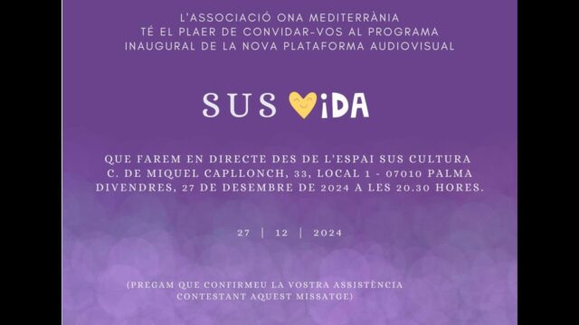 Directe · SUS Vida programa Inaugural