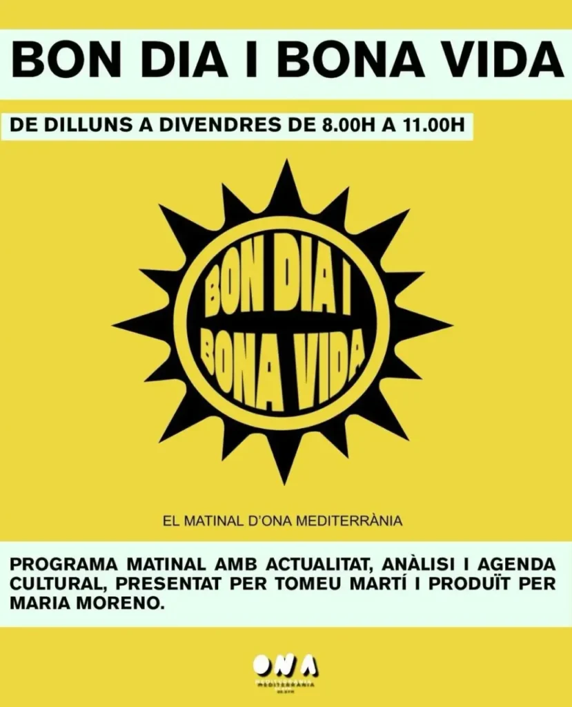 'Bon dia i bona vida', el senzill programa matinal que cada vegada escolta més gent