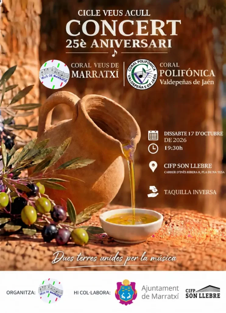 El Cicle Veus acull al CIFP Son Llebre el concert del 25è aniversari acompanyats de la ‘Coral Polifónica Valdepeñas de Jaén’