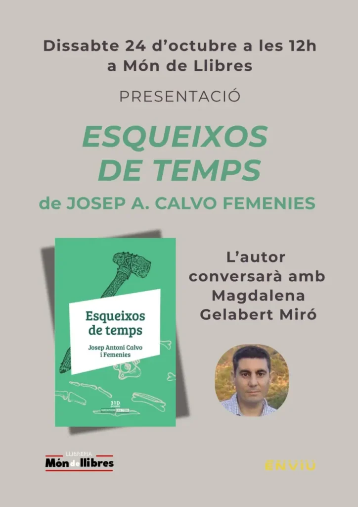 Món de Llibres de Manacor acull la presentació del llibre de poemes ‘Esqueixos de temps’ de Josep A. Calvo