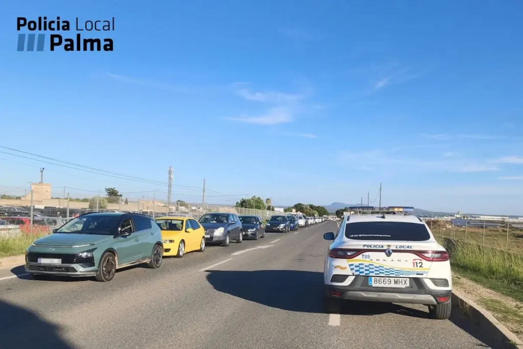 Denuncien un esdeveniment de motor a Palma per col·lapsar el trànsit i cobrar aparcament en sòl rústic